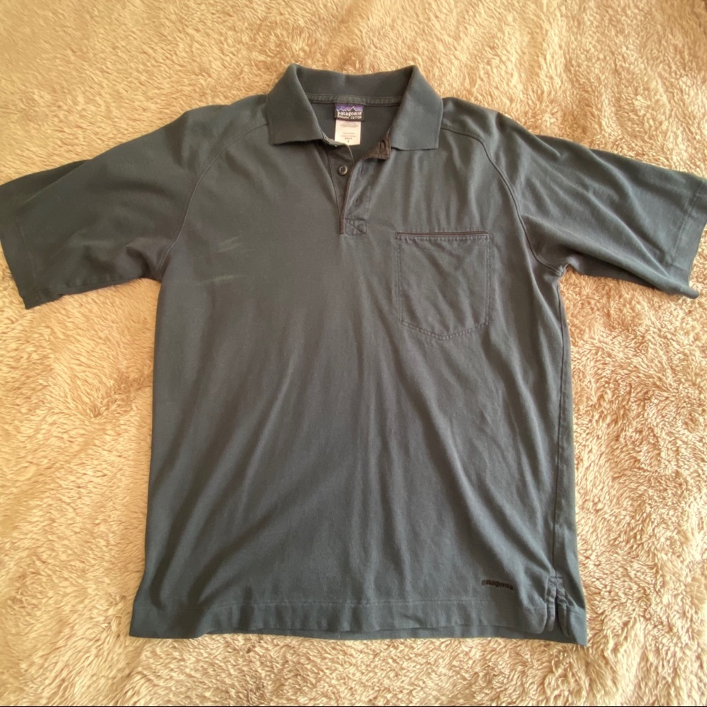 Dark blue Patagonia polo shirt